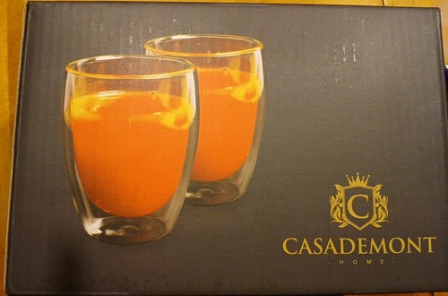 NIB Casademont Home 12 Oz. Set Of 2 Drinking Glasses