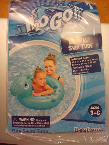Bestway H2O Go Lil Pal Swim Tube Inflatable Frog Pool Toy