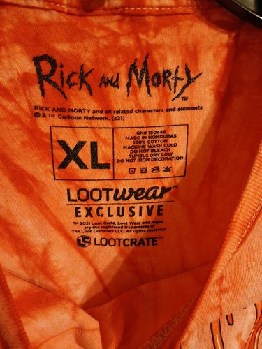Rick And Morty Tye Dye Red And Pink T shirt Sz XL - photo 3
