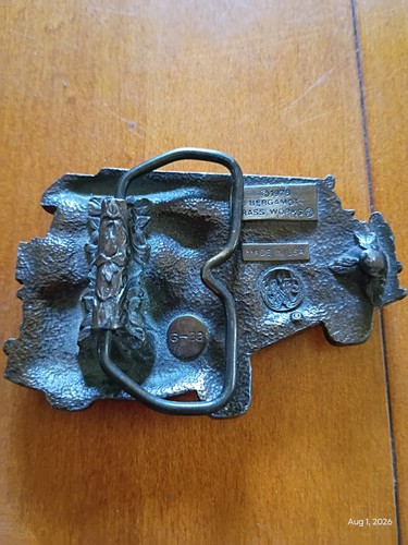 Vintage 1978 Bergamot Brass Works Fire Engine Belt Buckle - photo 2