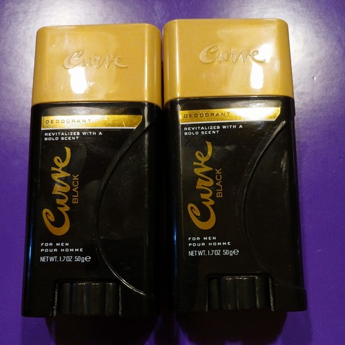 2pack Curve Black Deodorant For Men 1.7 fl oz / 50 g New