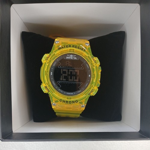 Invicta Racing Burnout Digital Men's Watch - 52mm, Transparent,