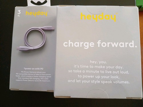 NIB 3 Ft. USB C to USB C Charging Cord and Wall Charger - photo 2