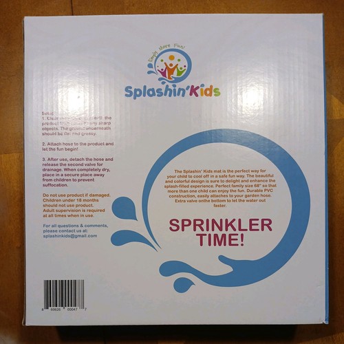 Splashin'kids 68" Sprinkle and Splash Play Mat Pad Toy - photo 4