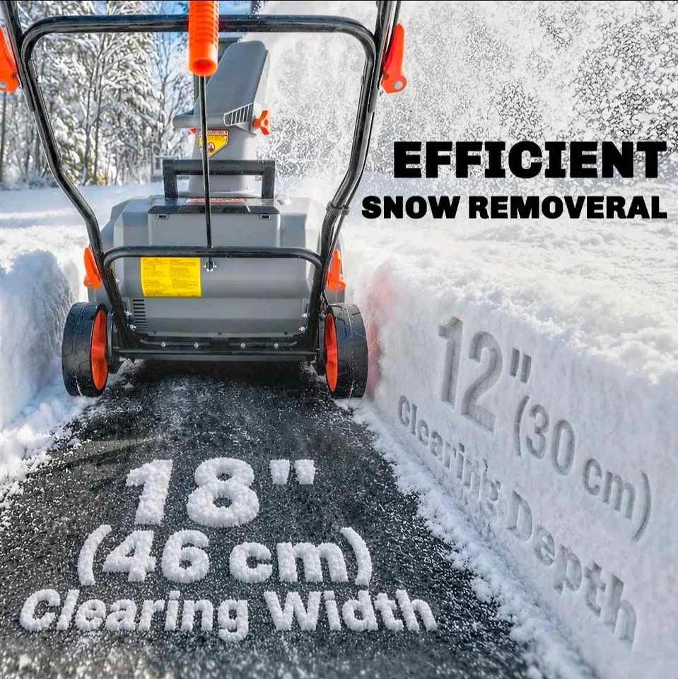 Brand New 40V 18" Cordless Snow Blower, 1400W Brushless Motor - photo 4