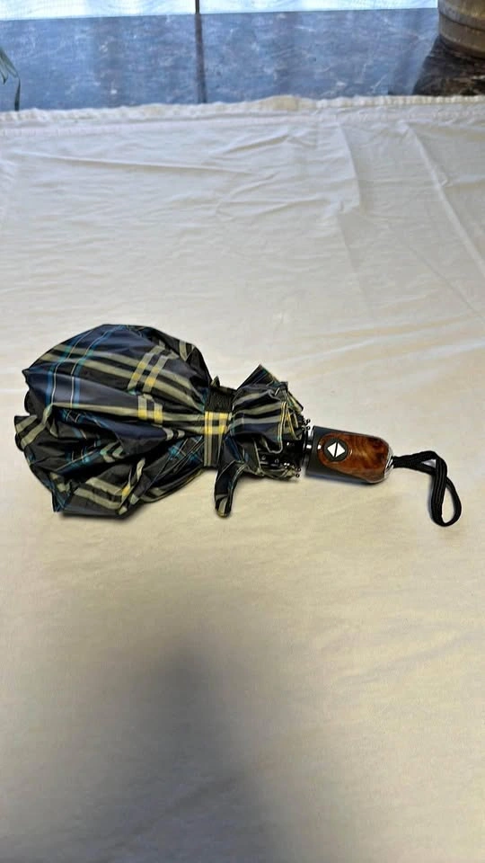 Plaid Print Umbrella