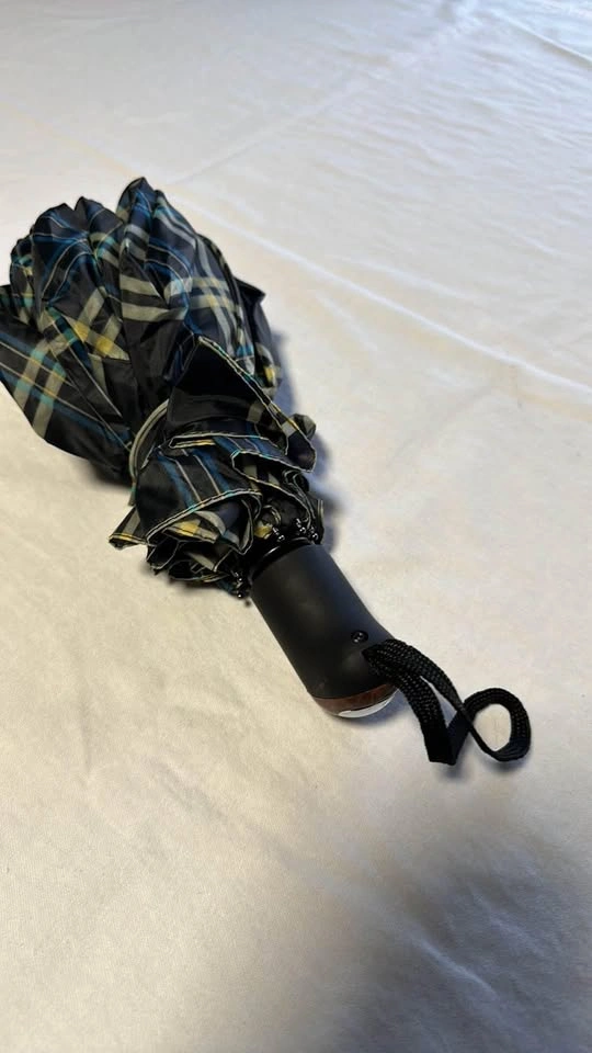 Plaid Print Umbrella - photo 4