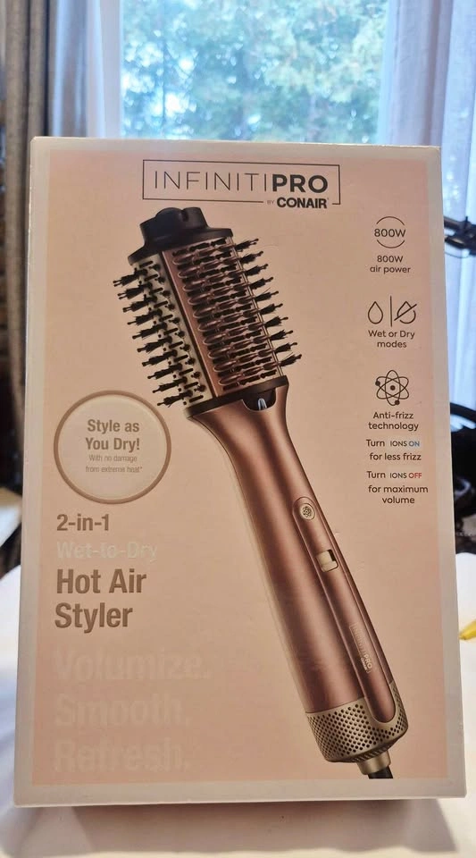 InfinitiPro by Conair 2-in-1 Wet-to-Dry Hot Air Styler - photo 2