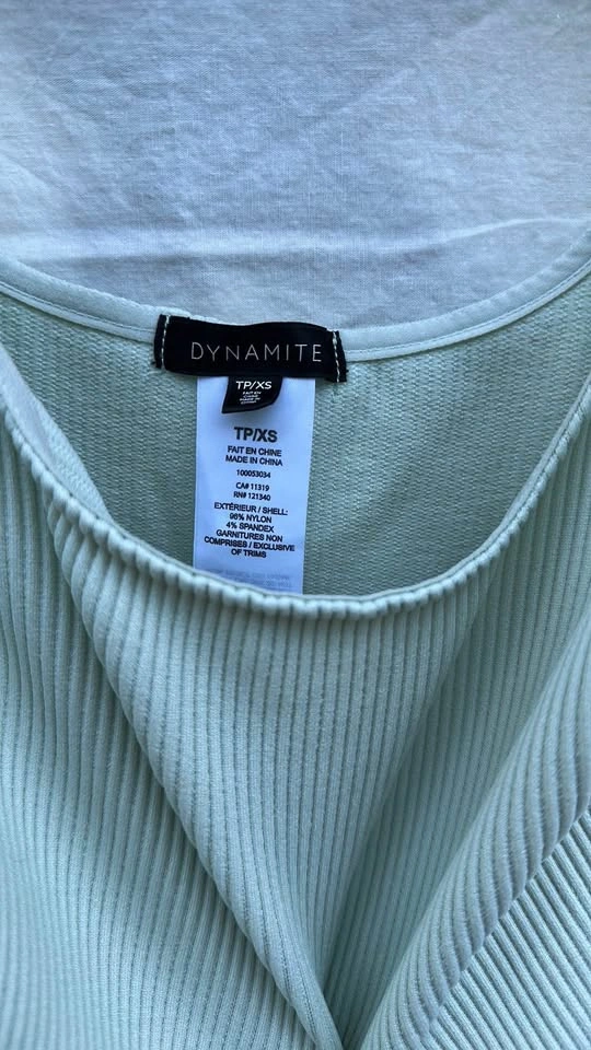 Dynamite Ribbed Cropped Tank Top - photo 3
