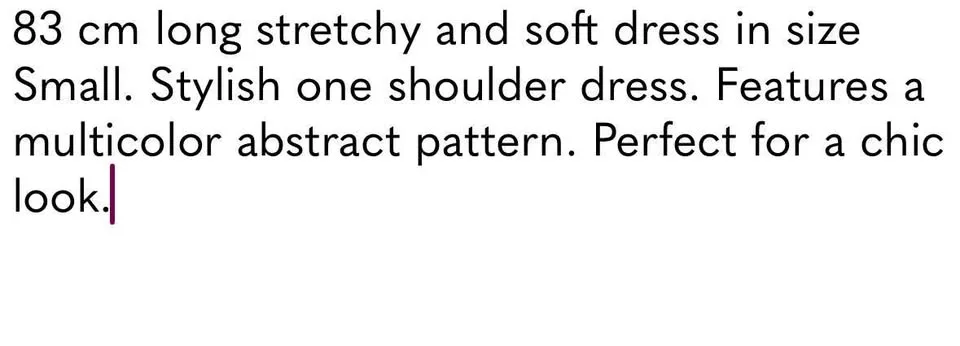 ONLY Multicolor Neon One Shoulder Dress Size Small image indicator(6)