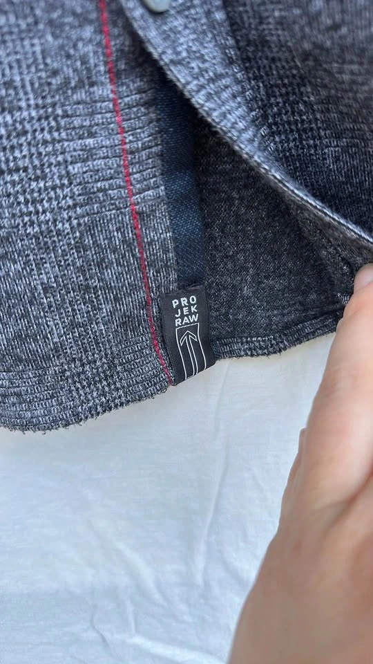 Projek Raw Grey Plaid Button down Shirt Jacket - photo 3