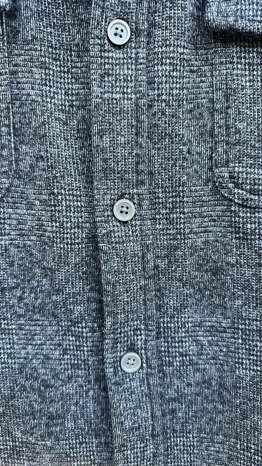 Projek Raw Grey Plaid Button down Shirt Jacket - photo 4