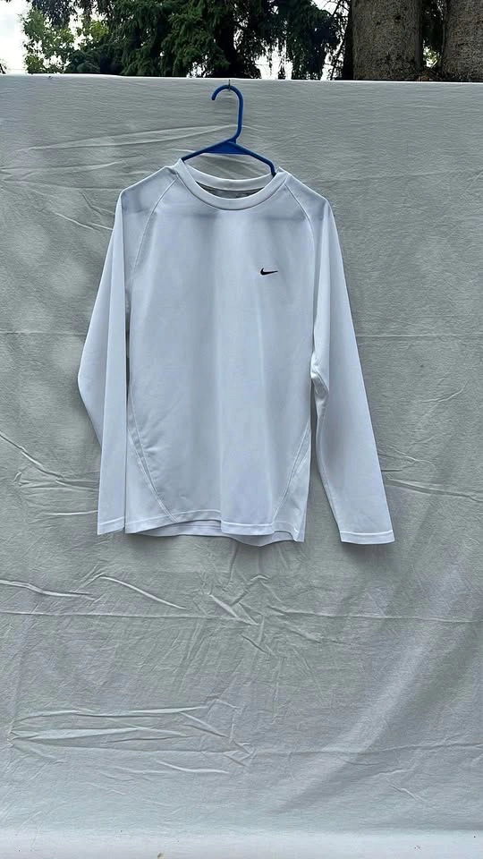 Nike Classic White Long Sleeve Top