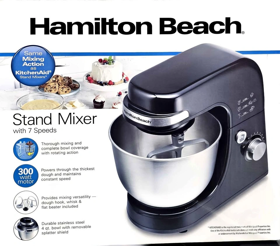 🖤 Hamilton Beach 7-Speed Stand Mixer – Excellent Condition