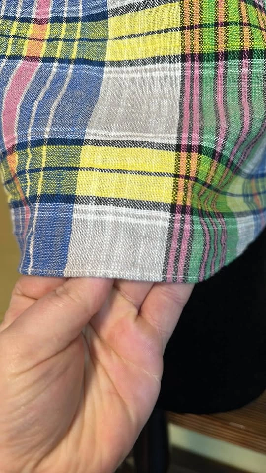 Urban Outfitters Plaid Crop Top with Blue Straps - photo 3