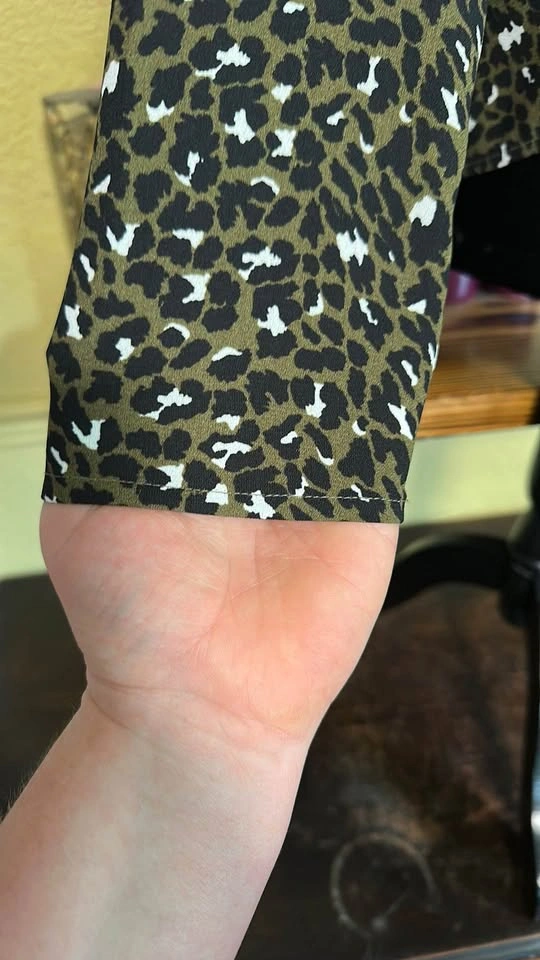 Abound Leopard Print V-Neck Blouse - photo 4