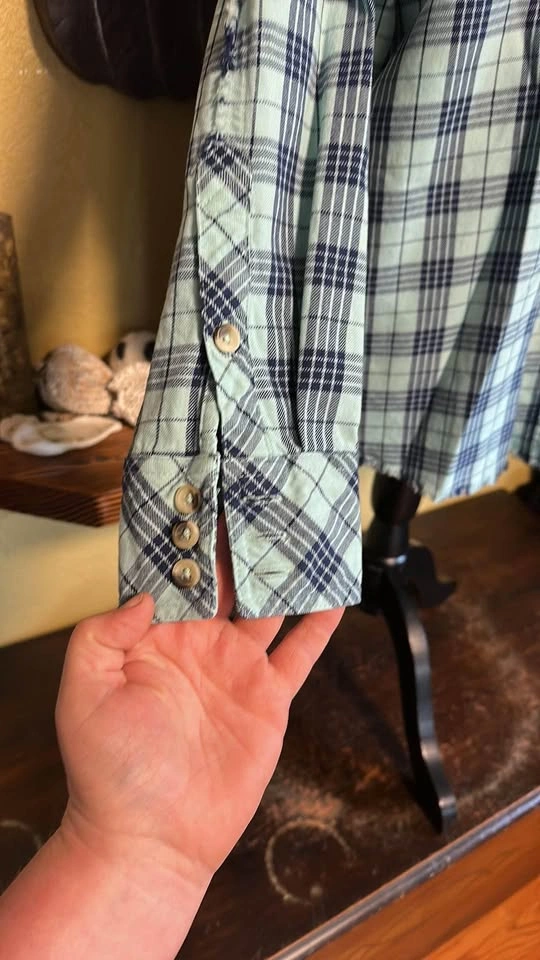 Nobo Blue Plaid button down Shirt - photo 3