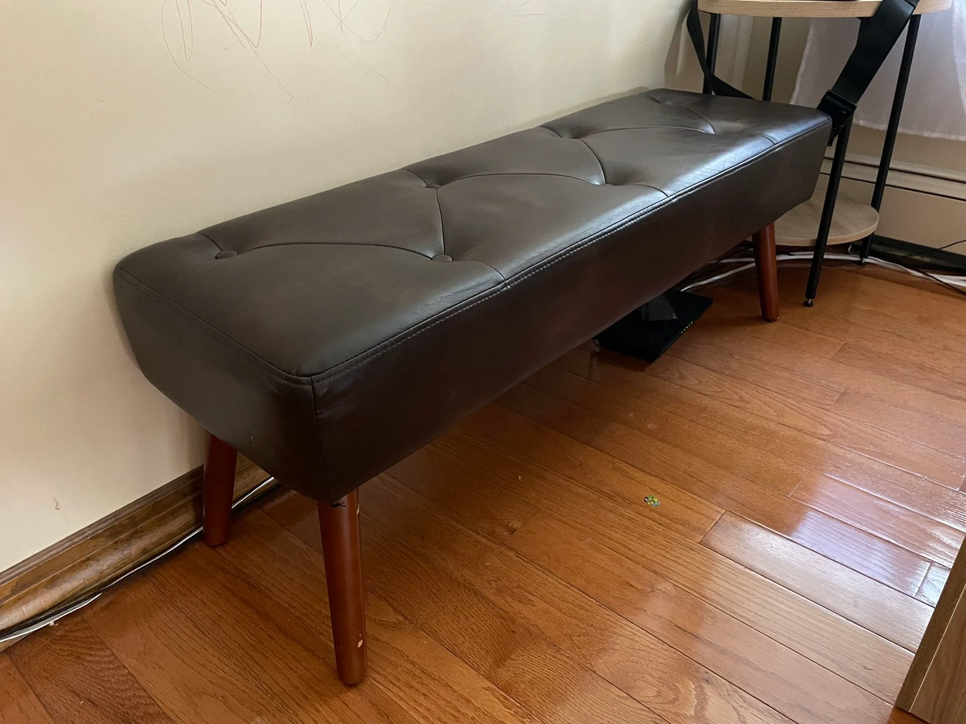 Faux Leather Bench thumbnail