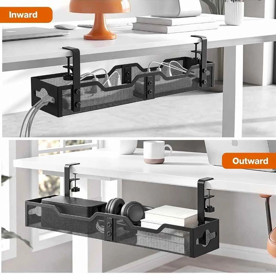 25" Under Desk Cable Management Tray, Quszmd Wire Organizer - photo 5