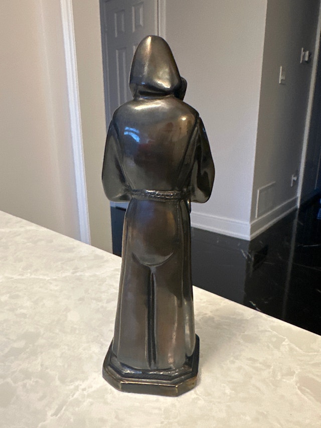 Vintage bronze sculpture of Saint Francis of Paola - photo 5