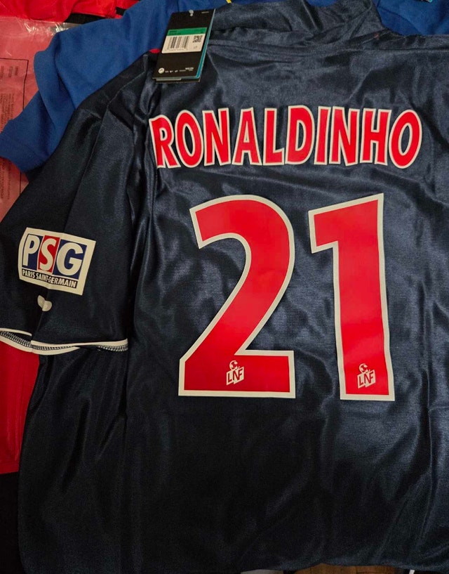 2001/02 PSG RONALDINHO #21 HOME SHIRT (XL) - photo 4
