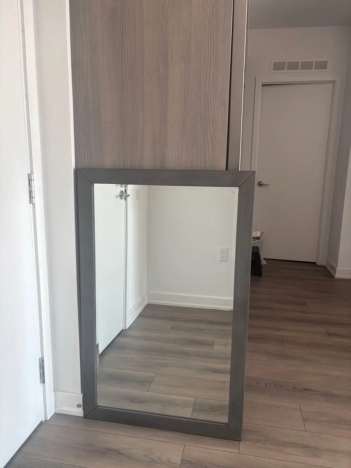 Grey Wood Framed Mirror - photo 2