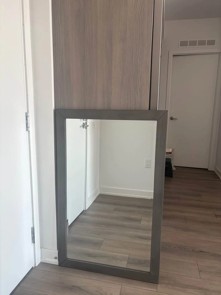 Grey Wood Framed Mirror - photo 3