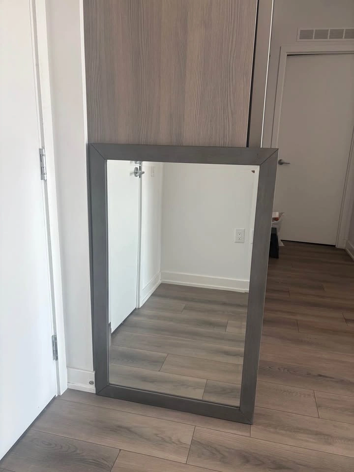 Grey Wood Framed Mirror - photo 5