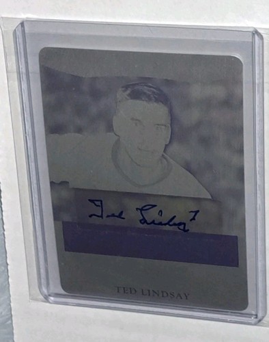 2017 Leaf In The Game Superlative Signatures Ted Lindsay 1/1 - photo 3
