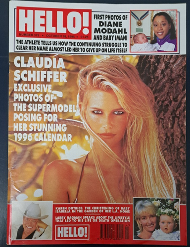 1995 Hello! Magazine: Schiffer, Thatcher, Banderas, Reeves