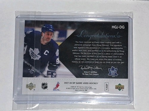 2007-08 SP Authentic Doug Gilmour Autograph Card - photo 5