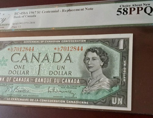1967 Canada $1 Centennial Commemorative & L/O Replacement Notes - photo 5