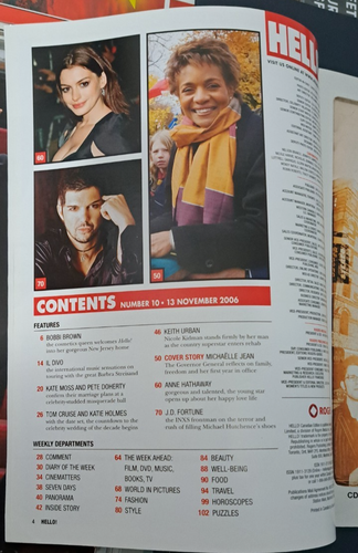 2006 Hello! Canada Magazine - Michaelle Jean, Tom Cruise - photo 2