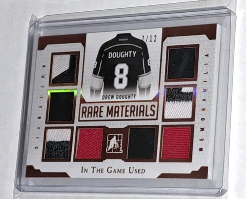 2014 Leaf In The Game Used Drew Doughty Hockey Card #7/12 - photo 3