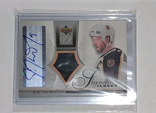 2003-04 Upper Deck Joe Thornton Jersey Signature Autograph