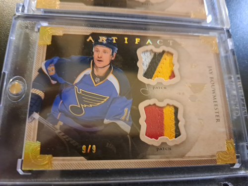 2013-14 Upper Deck Artifacts Jay Bouwmeester Gold Hockey Card - photo 4