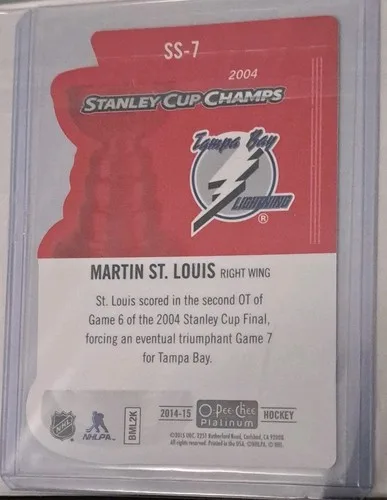Martin St. Louis Card Lot: 2013 Prizm Auto & 2014 OPC Champs - photo 5