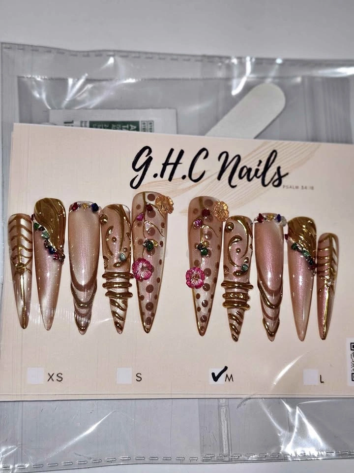 Long Stiletto Press On Nails