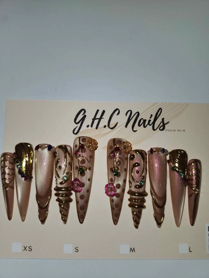 Long Stiletto Press On Nails - photo 3