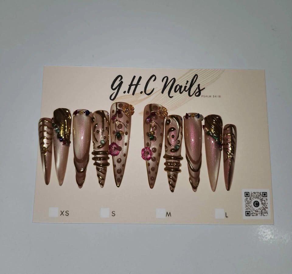 Long Stiletto Press On Nails - photo 4