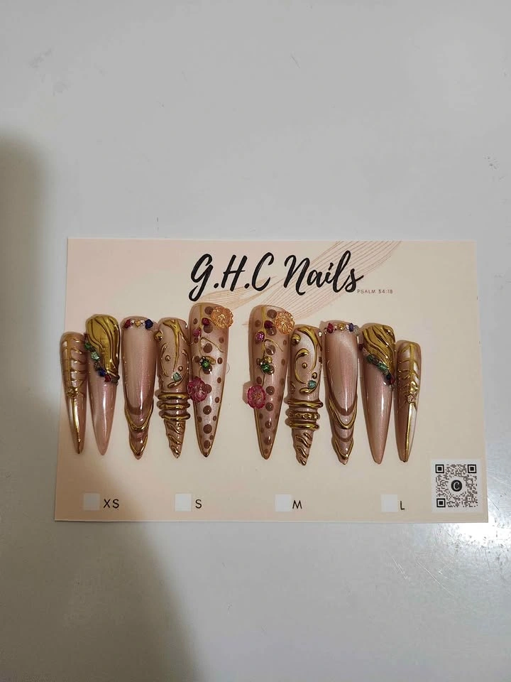 Long Stiletto Press On Nails - photo 5