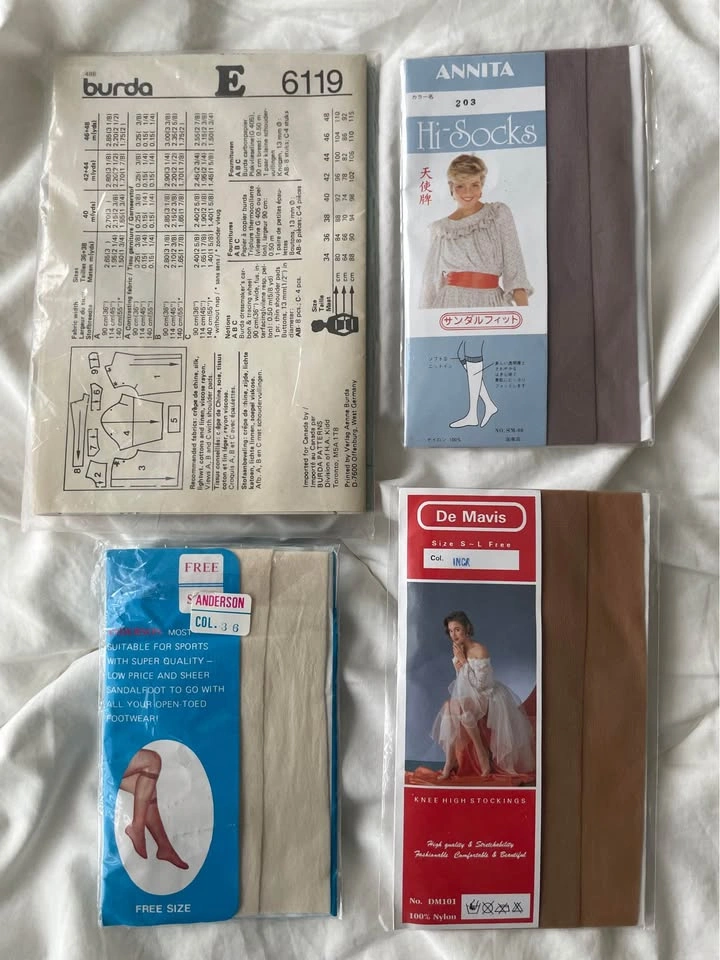 Vintage Burda 6119 Sewing Pattern and Knee High Stockings Bundle - photo 2