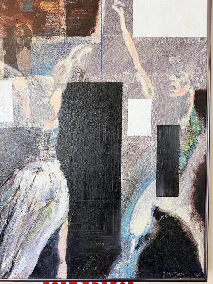 Rare 1986 Paul Van Ginkel Original Painting "One, Two, Three" - photo 4