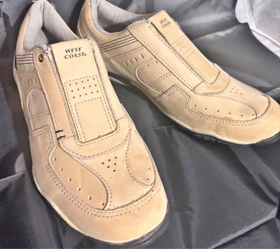 West Coast Flex Wear Leather Walking Shoes Men size 8 thumbnail