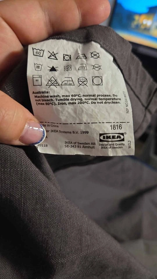 2 Altered Grey Ikea Drapes - photo 2