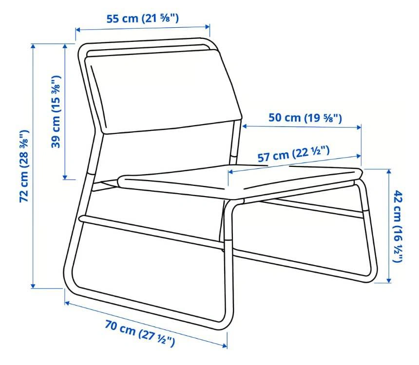 IKEA LINNEBÄCK Easy Chair (Orrsta Light Grey) - photo 4