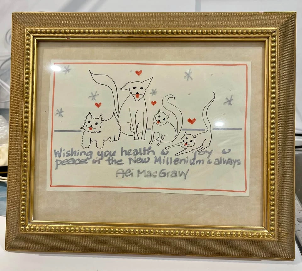 Ali MacGraw Original Signed Illustration