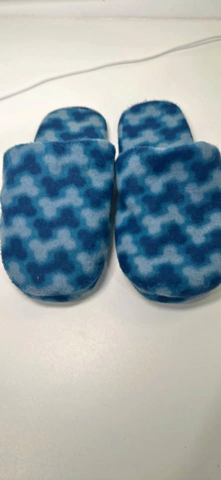 Blue Bone Print Slippers Size 42-43