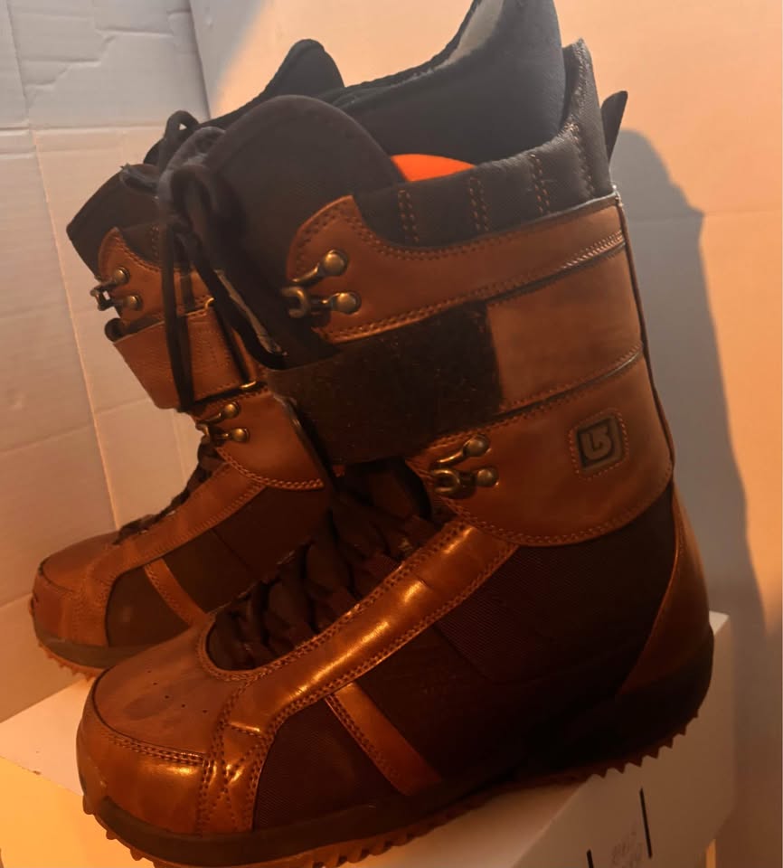 Burton Men's Brown Snowboard Boots Freestyle size 7.5 - photo 4