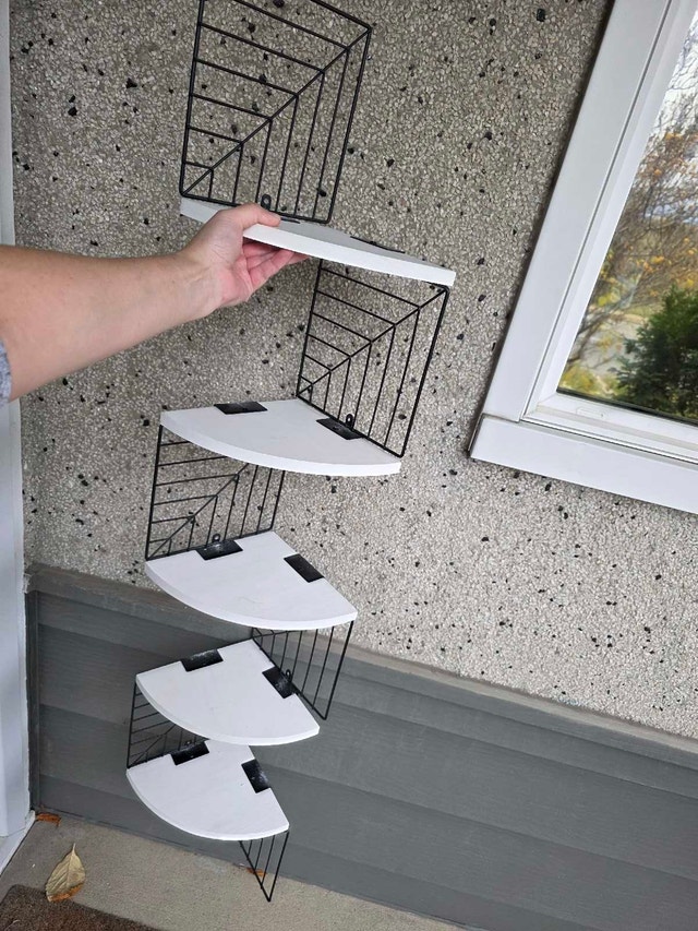 5-Tier Corner Wall Shelf